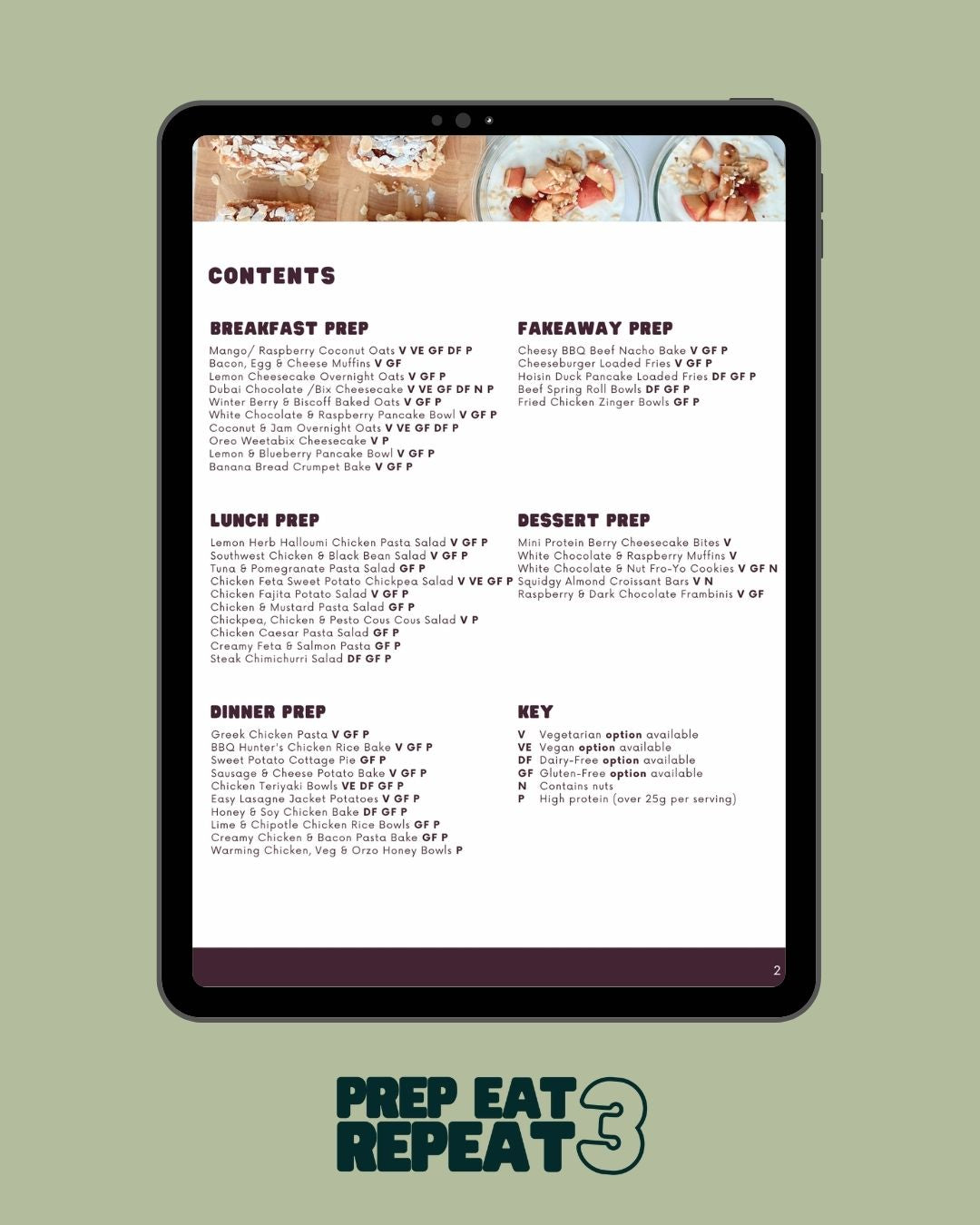 Prep Eat Repeat: Complete Meal Prep Collection - 120 Recipes + BONUSES!
