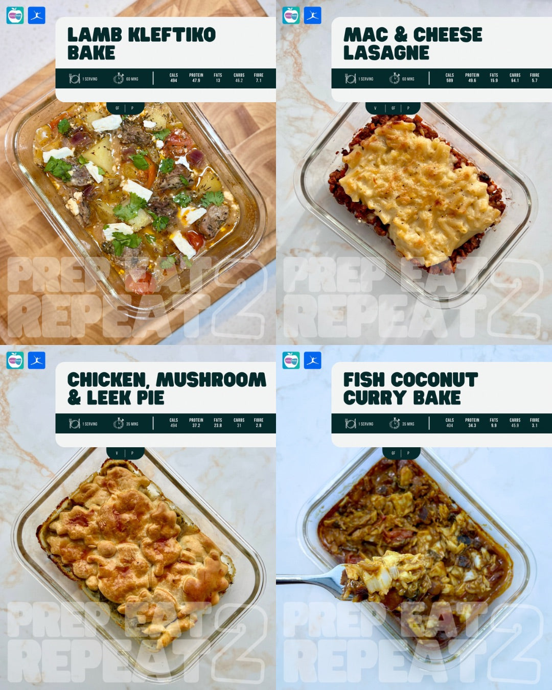 Prep Eat Repeat: Complete Meal Prep Collection - 120 Recipes + BONUSES!