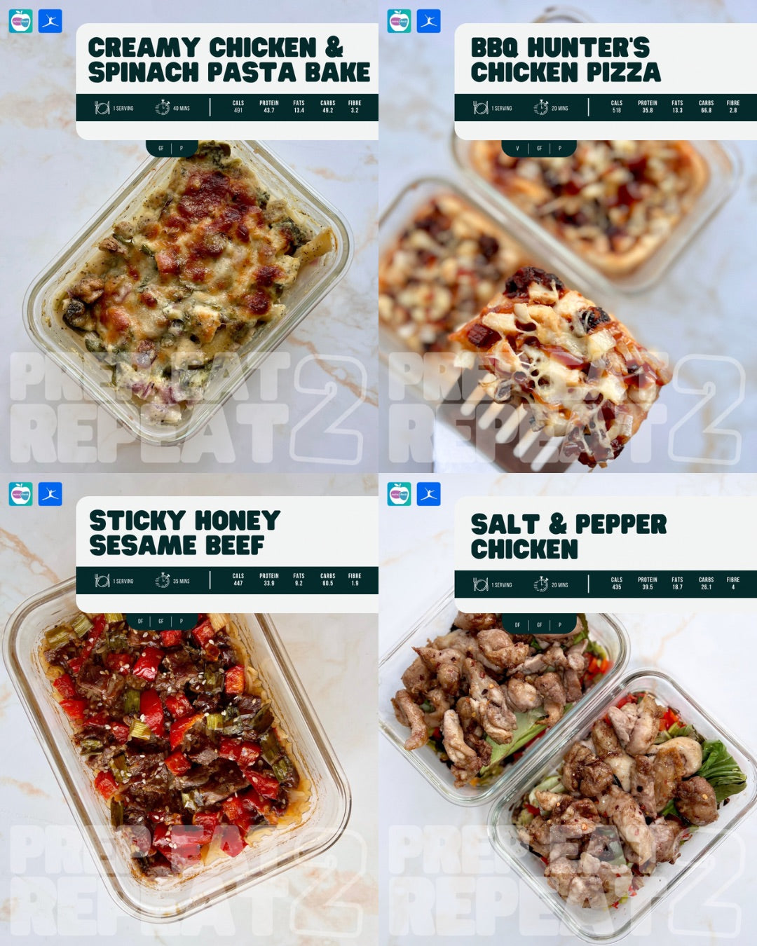 Prep Eat Repeat: Complete Meal Prep Collection - 120 Recipes + BONUSES!