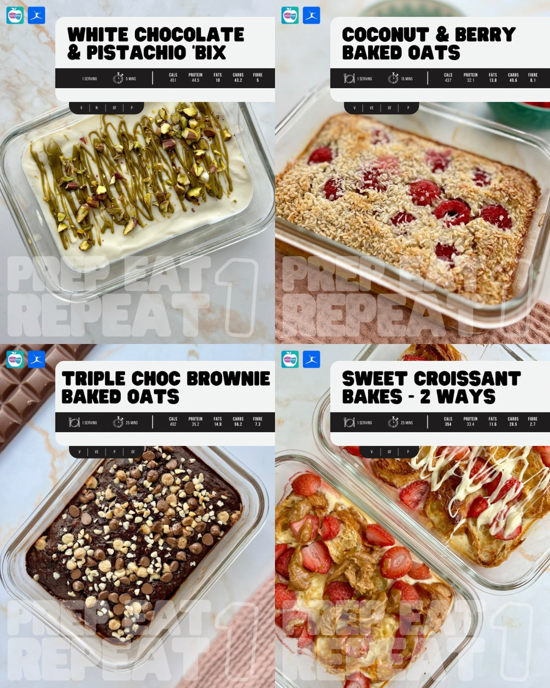 Prep Eat Repeat: Complete Meal Prep Collection - 120 Recipes + BONUSES!