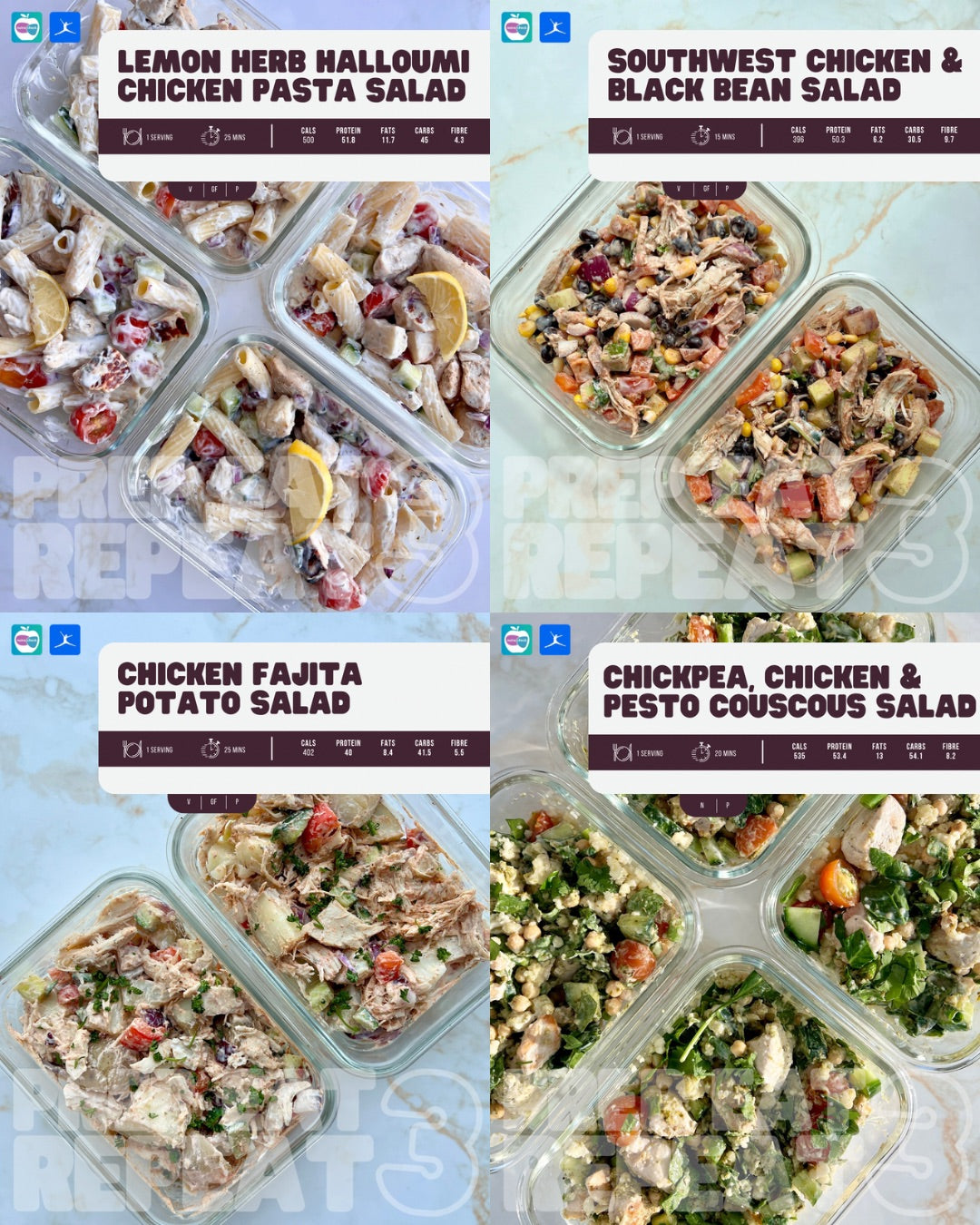 Prep Eat Repeat: Complete Meal Prep Collection - 120 Recipes + BONUSES!