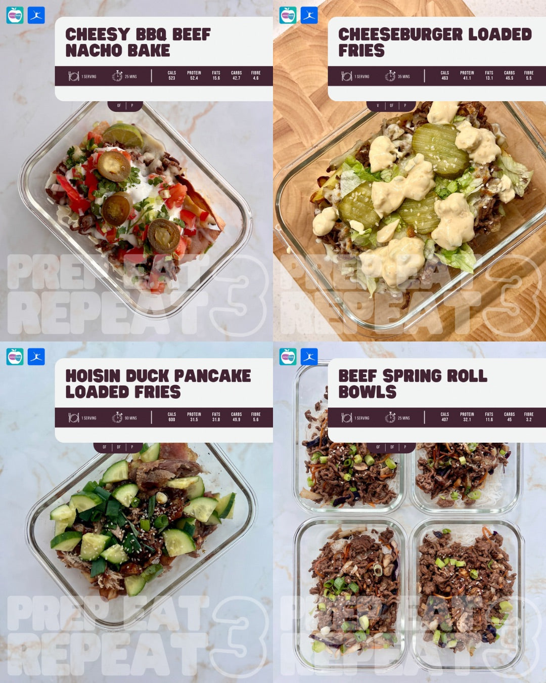 Prep Eat Repeat: Complete Meal Prep Collection - 120 Recipes + BONUSES!