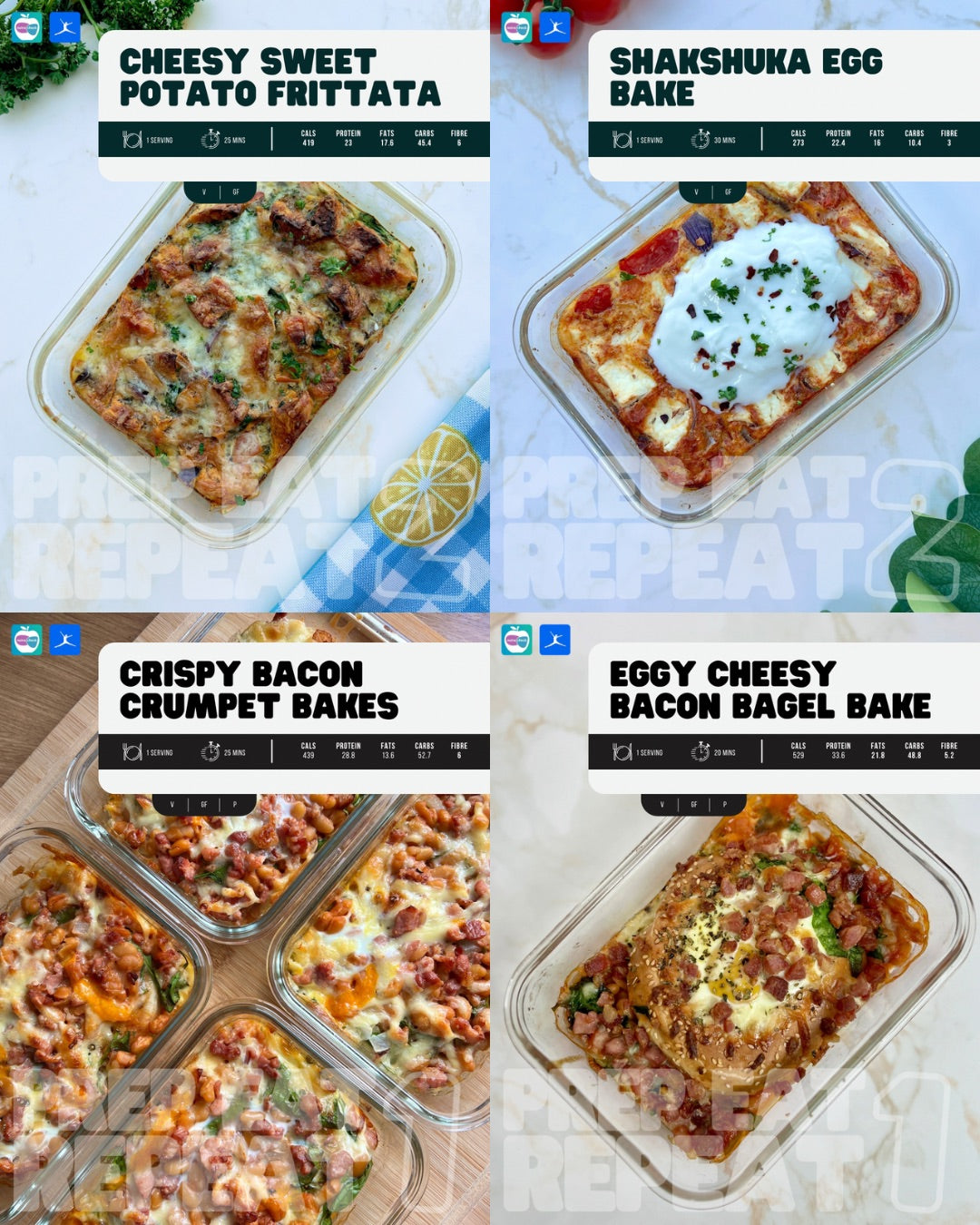 Prep Eat Repeat: Complete Meal Prep Collection - 120 Recipes + BONUSES!